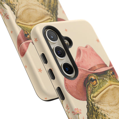 Cowboy Frog Samsung Galaxy Tough Case | Pink Hat Bullfrog