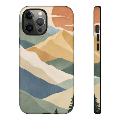 Sage Summit iPhone Tough Case | abstract mountains