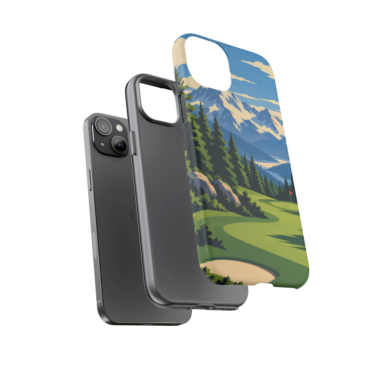 Mountain Golf — Alpine Fairway iPhone Tough Case