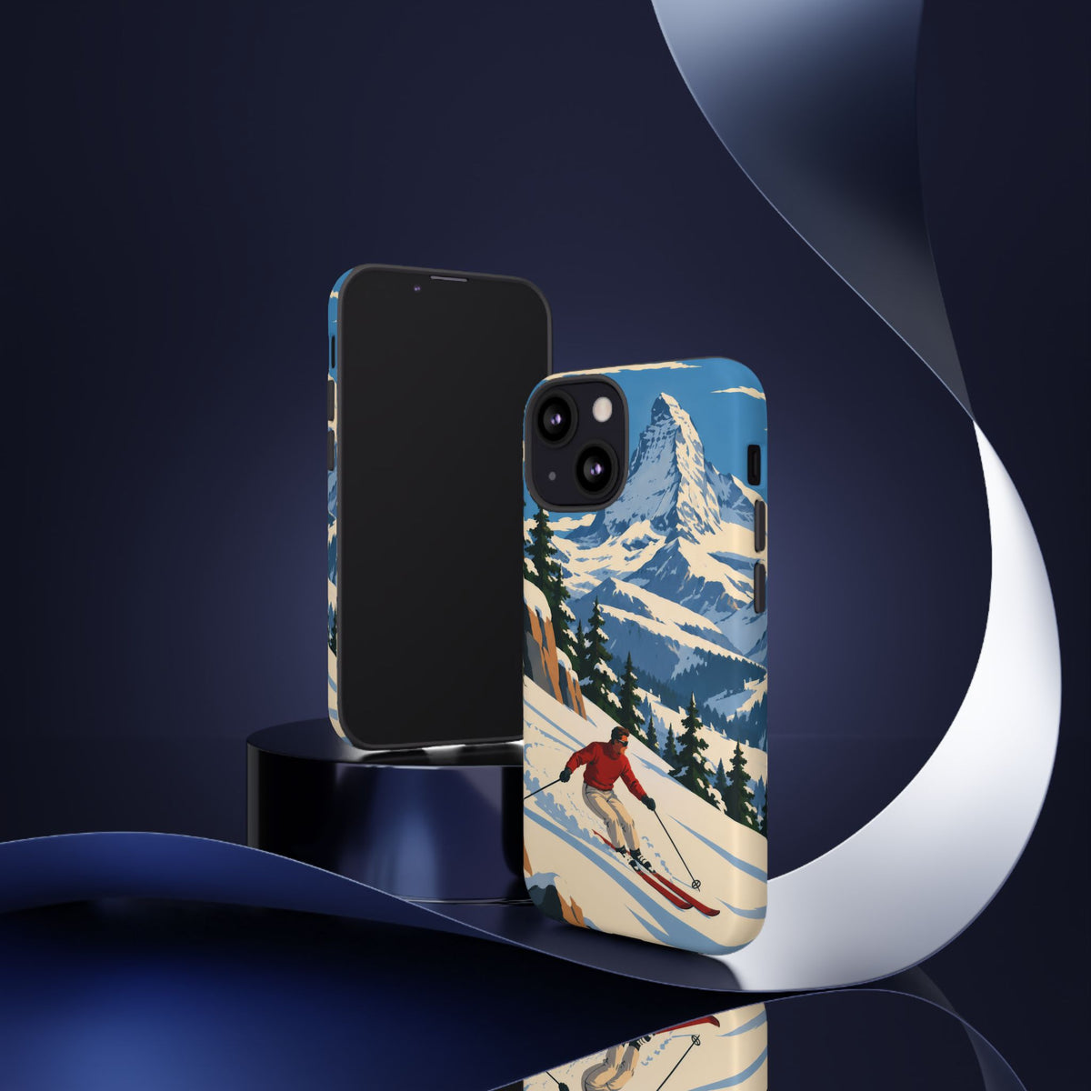 Swiss Skiing — Downhill Arc iPhone Tough Case