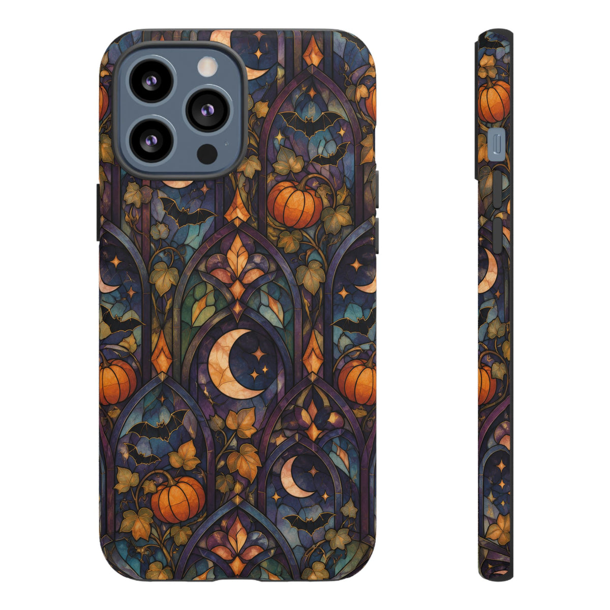 Amber Moon Window iPhone Tough Case | celestial halloween