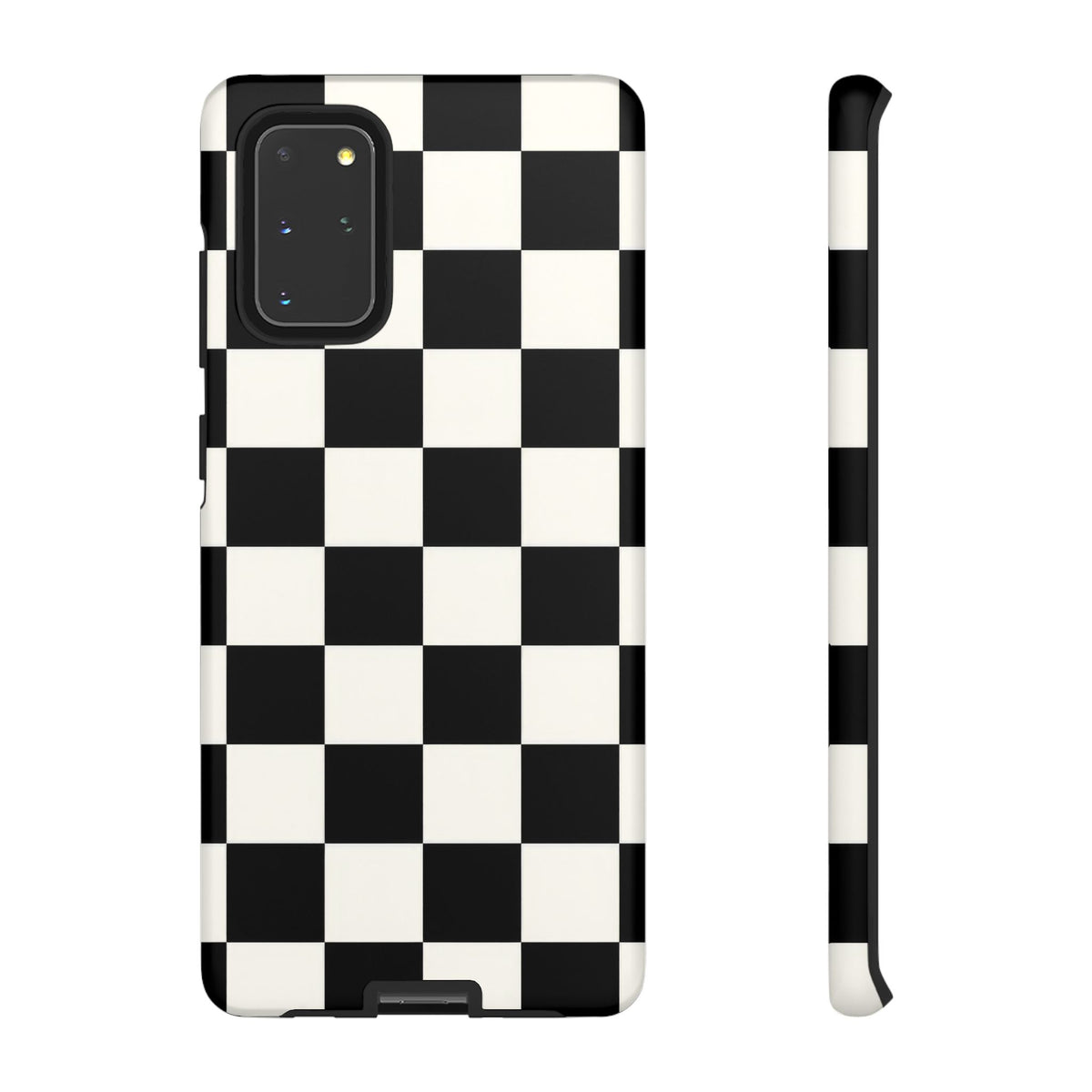 Classic Check Samsung Galaxy Tough Case | Black & White Checkerboard