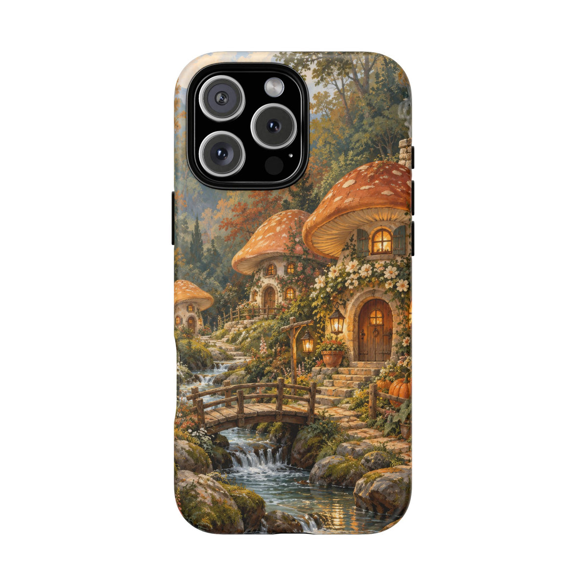 Honeycap Village iPhone Tough Case | Mushroom Village
