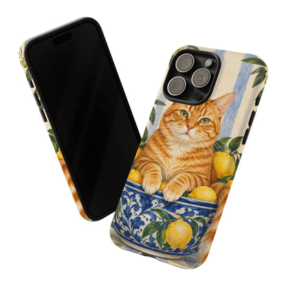 Citrus Inspector iPhone Tough Case | ginger cat
