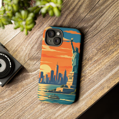 New York City — Harbor Liberty iPhone Tough Case