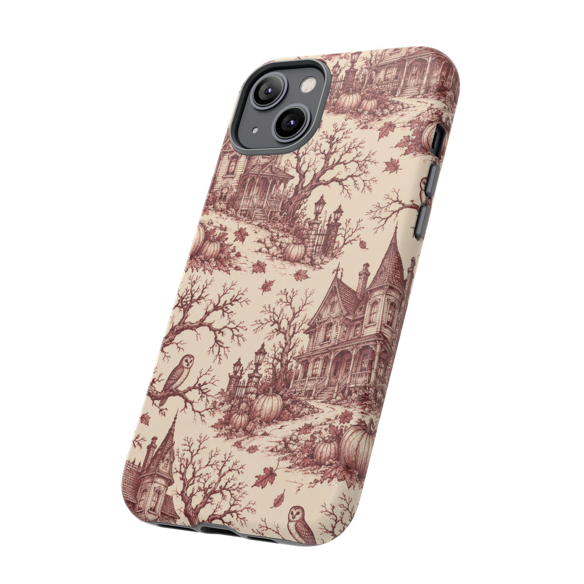 Haunted Estate Toile iPhone Tough Case | halloween toile