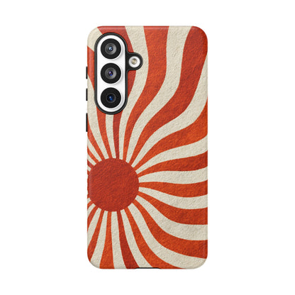 Terracotta Sunburst Samsung Galaxy Tough Phone Case