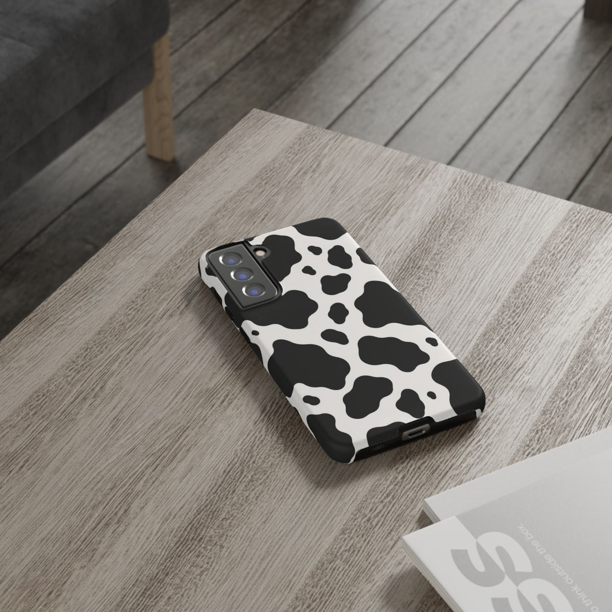 Classic Holstein Samsung Galaxy Tough Case | Black & White Cow Print