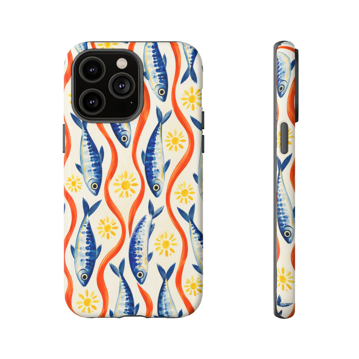 Sardine Social iPhone Tough Case | sardine print