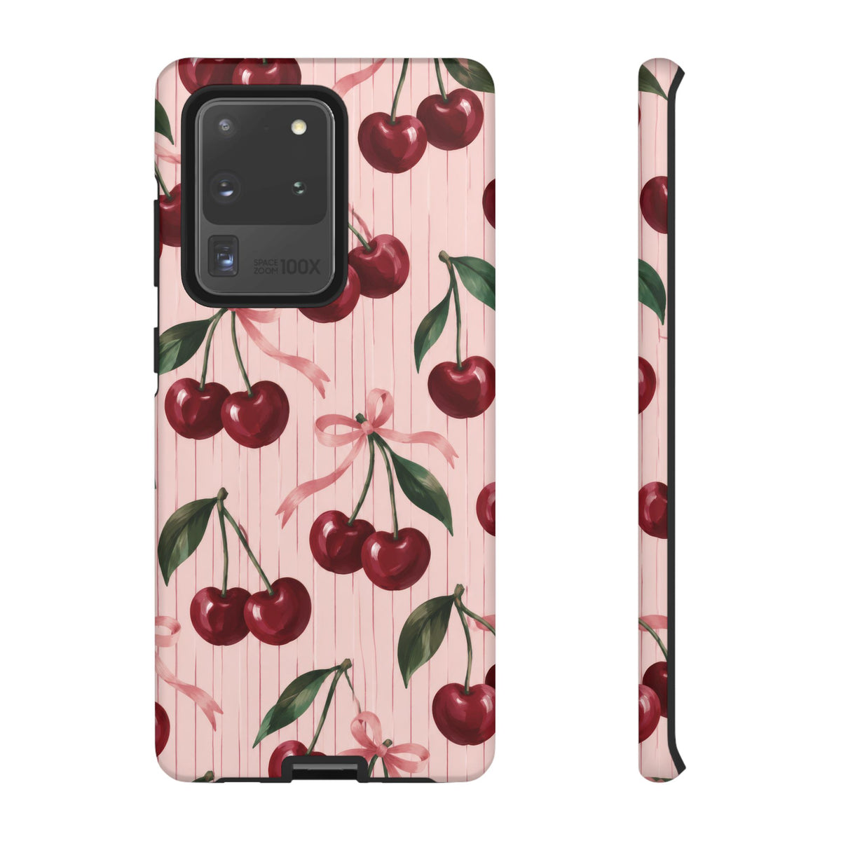 Cherry Ribbon Samsung Galaxy Tough Case | cherry print