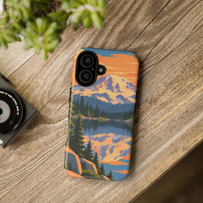 Mount Rainier — Mirror Dawn iPhone Tough Case
