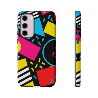 Midnight Confetti Samsung Galaxy Tough Case | Bright Abstract on Black