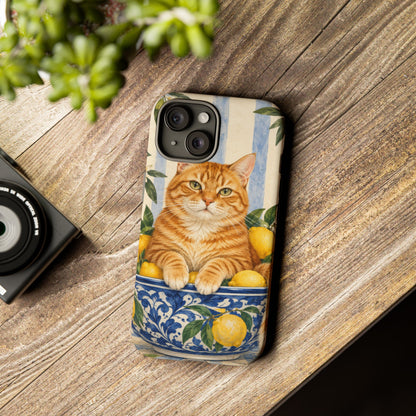 Citrus Inspector iPhone Tough Case | ginger cat