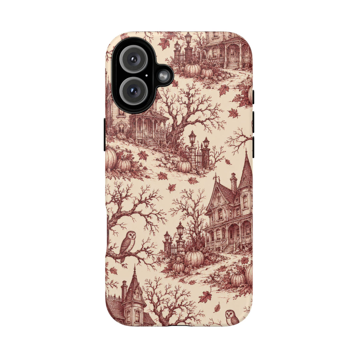 Haunted Estate Toile iPhone Tough Case | halloween toile