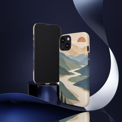 Quiet Pass iPhone Tough Case | mountain river