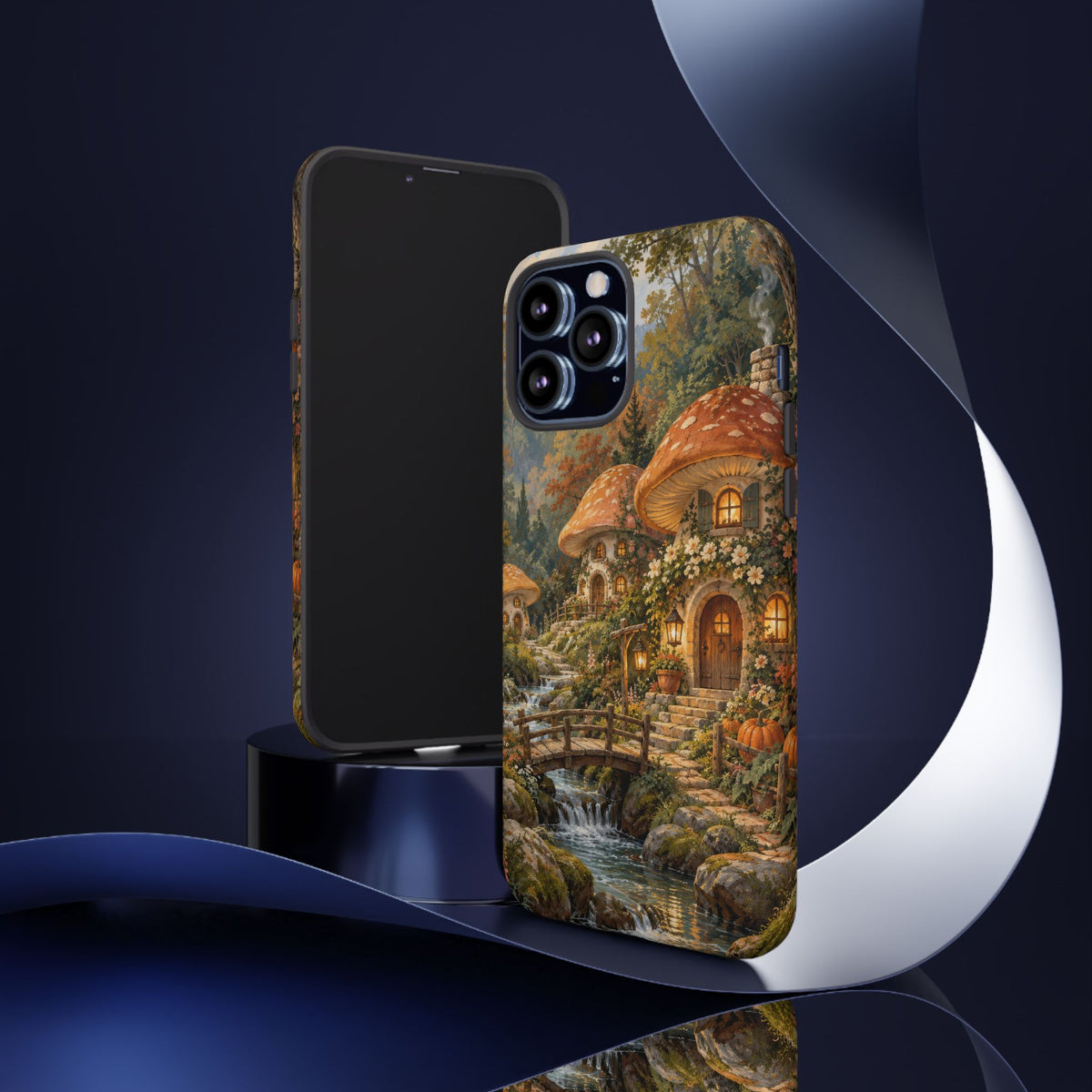 Honeycap Village iPhone Tough Case | Mushroom Village