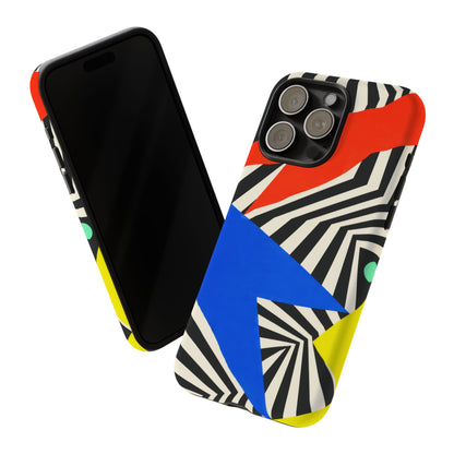 Broken Signal iPhone Tough Case | Optical Stripe Art