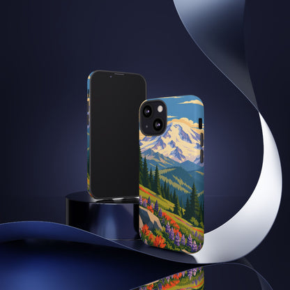 Mount Rainier — Meadow Radiance iPhone Tough Case