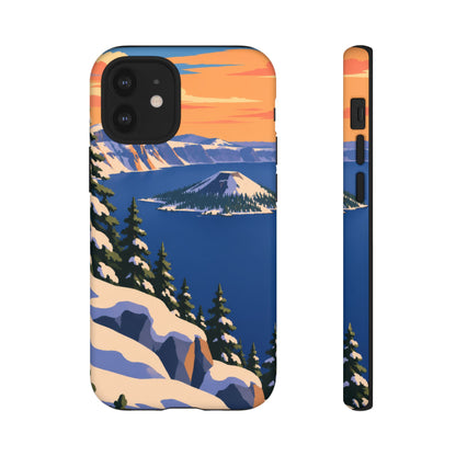 Crater Lake — Winter Caldera iPhone Tough Case