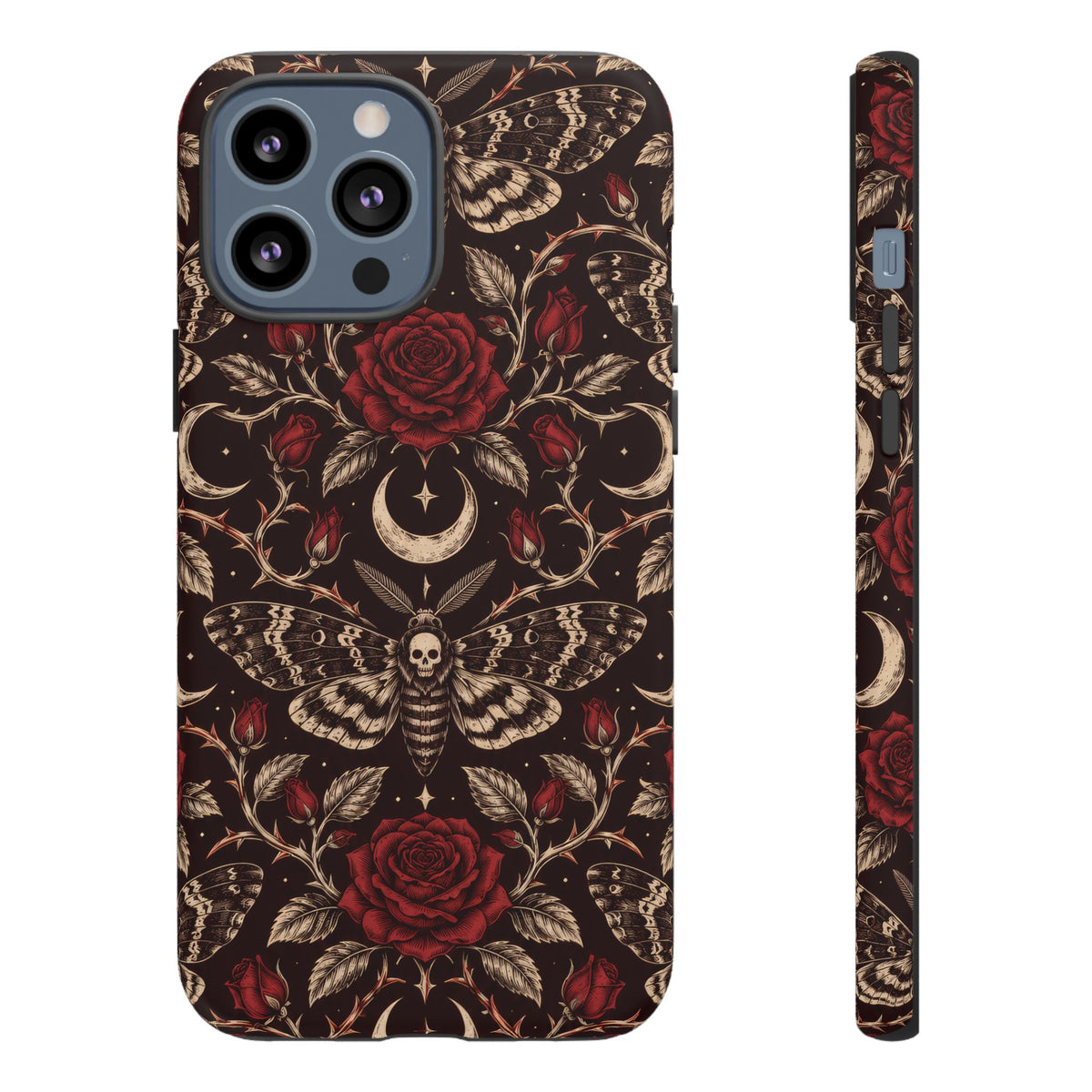 Velvet Moth Masquerade iPhone Tough Case | gothic moth