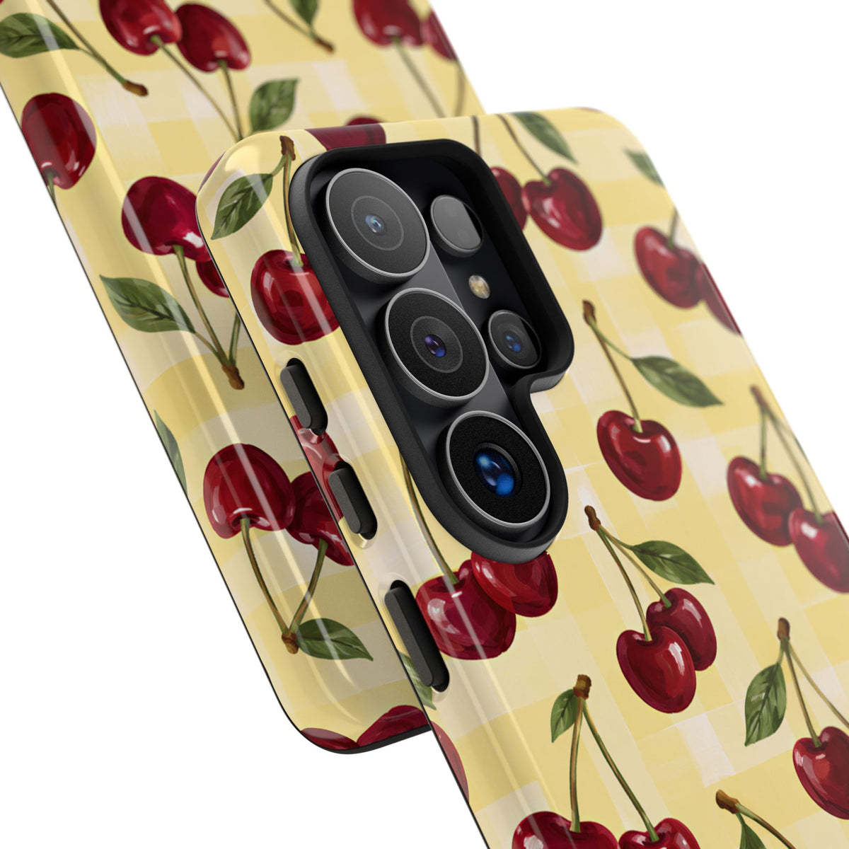 Cherry Gingham Samsung Galaxy Tough Case | Cherry Picnic