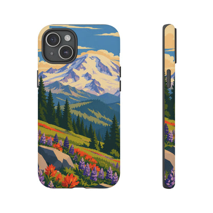 Mount Rainier — Meadow Radiance iPhone Tough Case