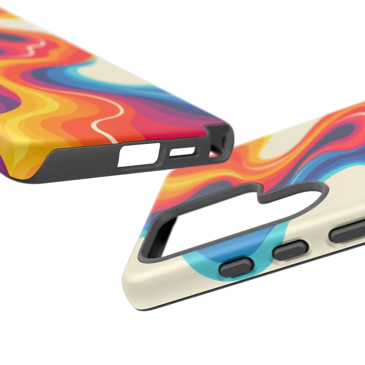 Chromatic Current Samsung Galaxy Tough Case | retro waves
