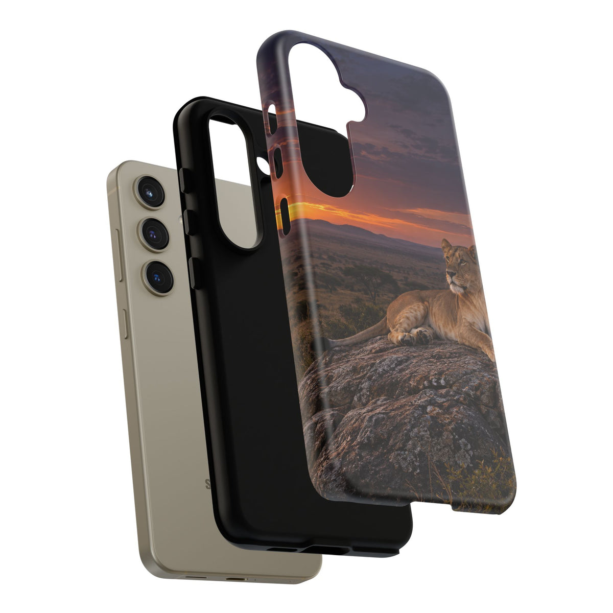 Lioness in the Blue Hour Samsung Galaxy Tough Case