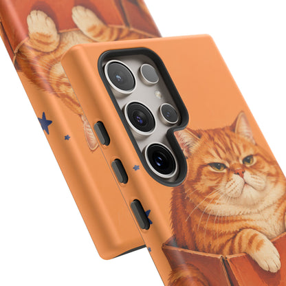 Orange Cat Energy Samsung Galaxy Tough Case