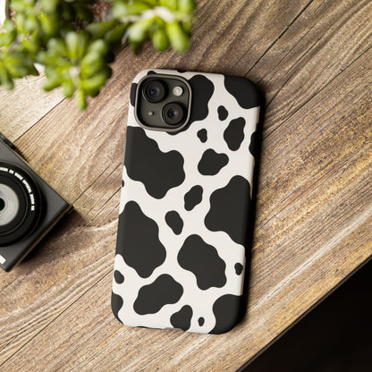 Classic Holstein iPhone Tough Case | Black & White Cow Print