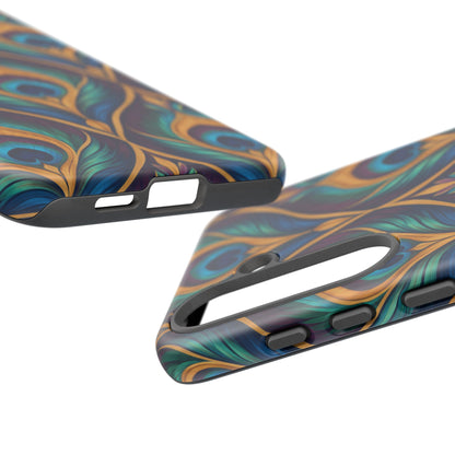 Peacock Nocturne Samsung Galaxy Tough Case | art deco