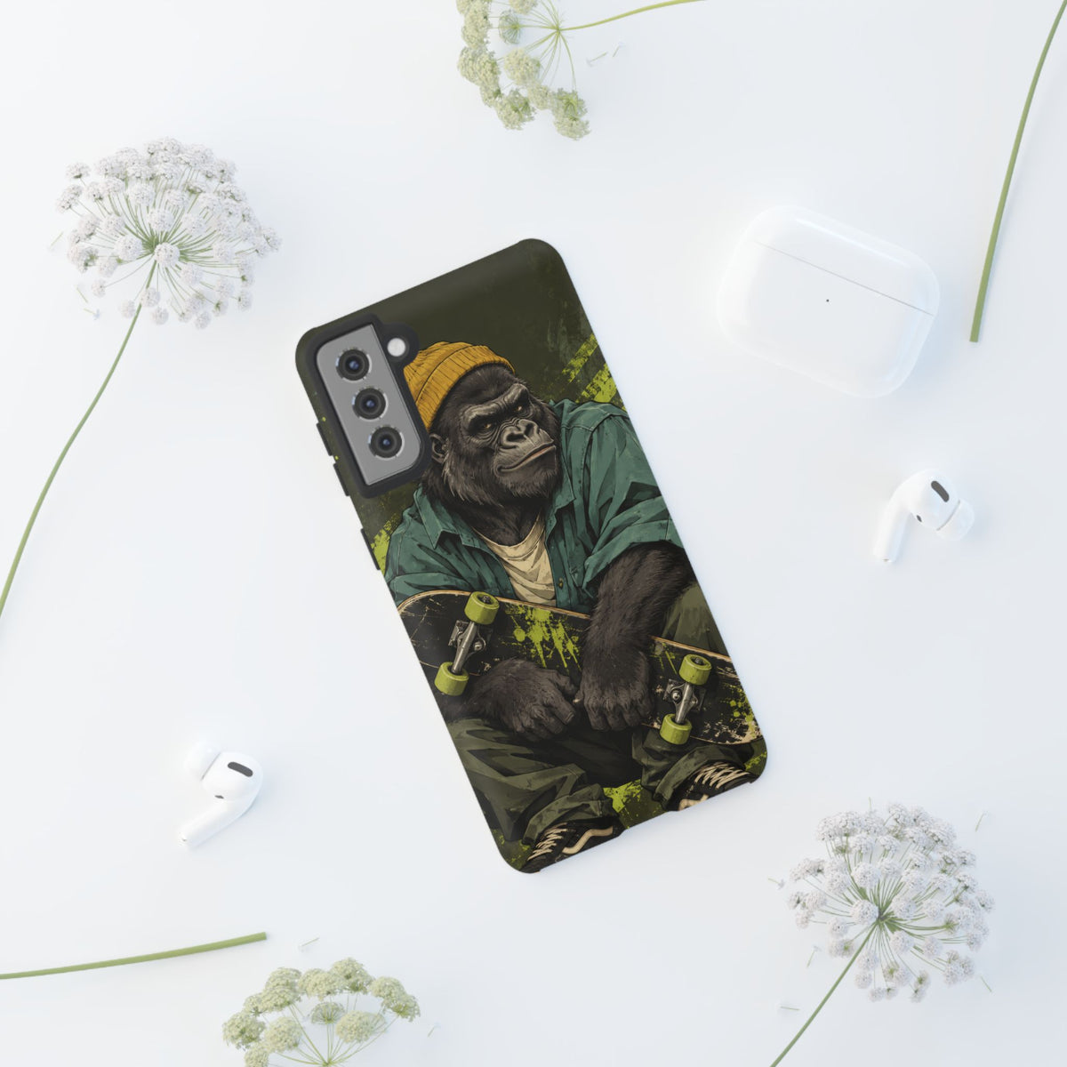 Concrete Jungle Samsung Galaxy Tough Case | Skater Gorilla Illustration