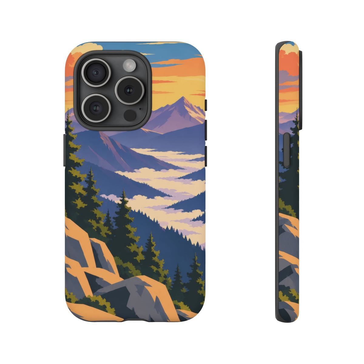 Misty Mountains — Amethyst Pass iPhone Tough Case