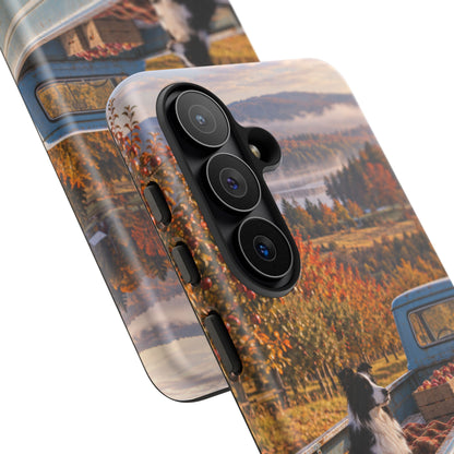 Blue Truck October Samsung Galaxy Tough Case | border collie