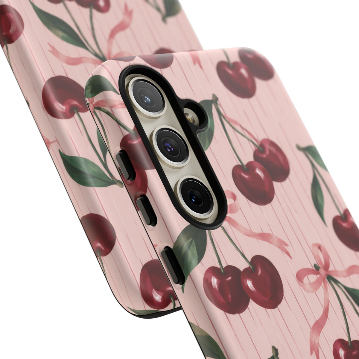 Cherry Ribbon Samsung Galaxy Tough Case | cherry print