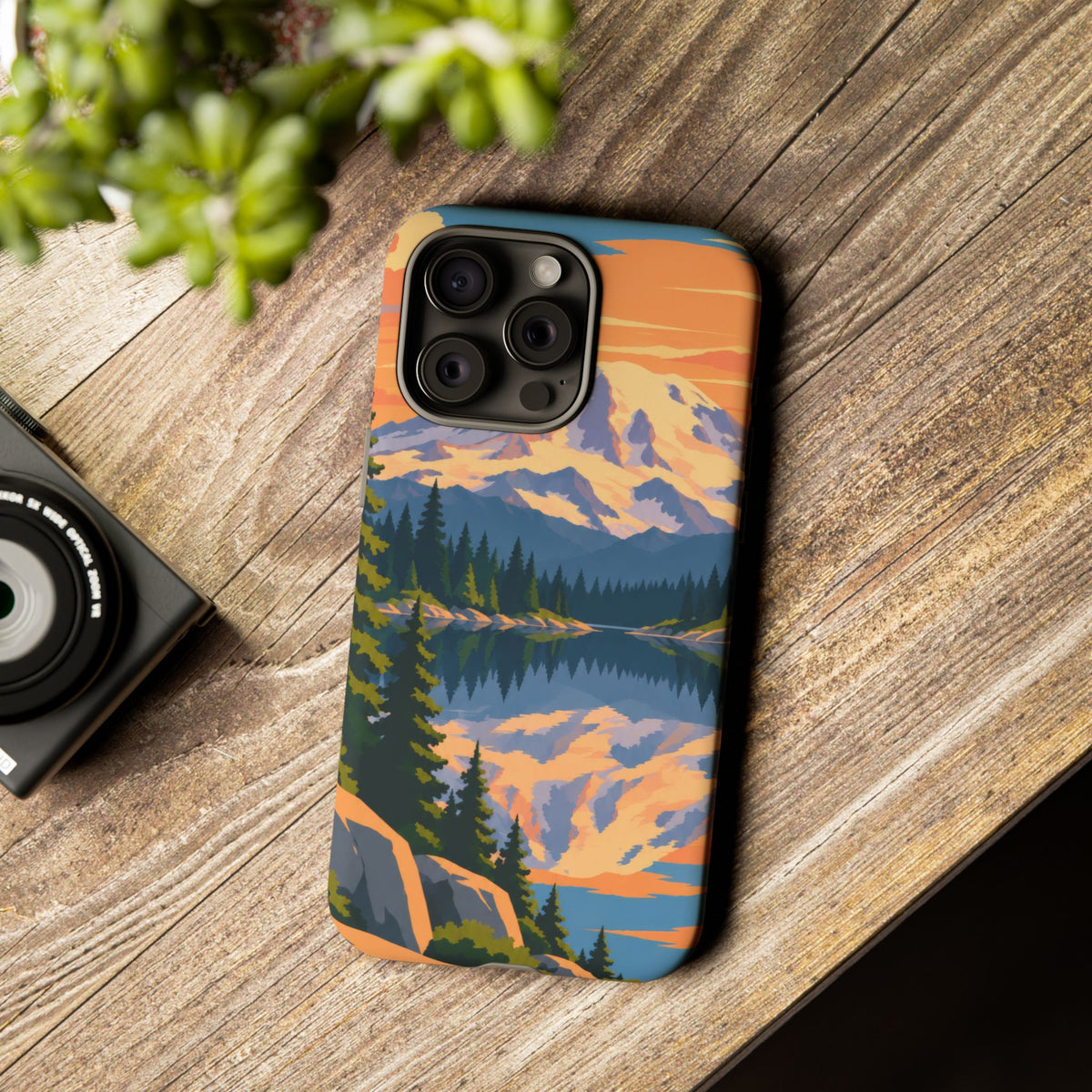 Mount Rainier — Mirror Dawn iPhone Tough Case