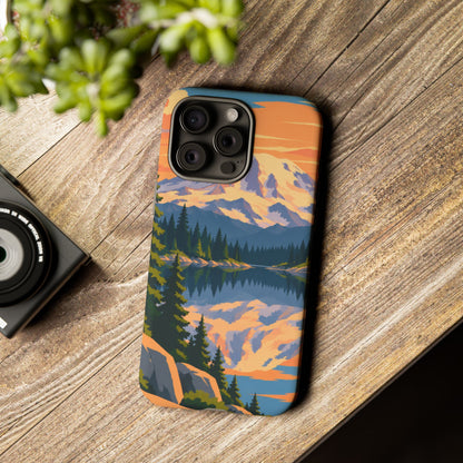 Mount Rainier — Mirror Dawn iPhone Tough Case