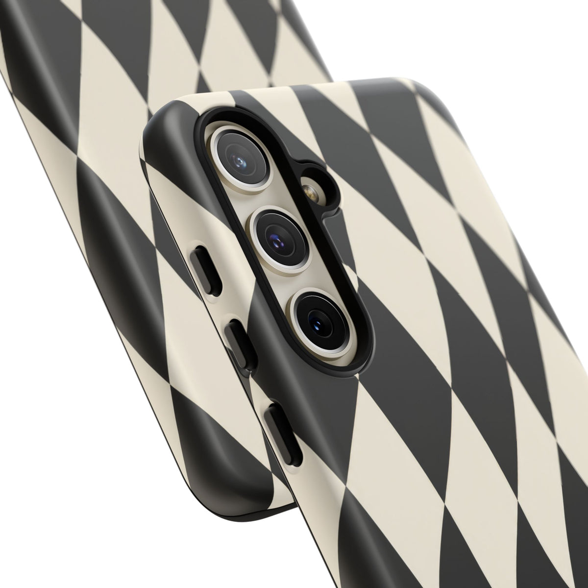 Harlequin Sway Samsung Galaxy Tough Case | Black & White Harlequin