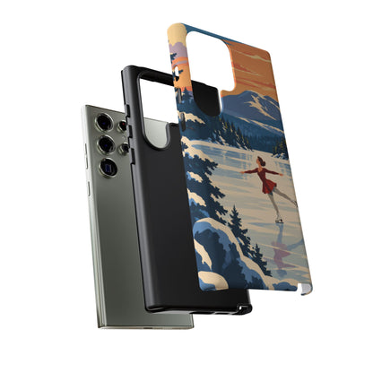 Lake Placid Skater — Winter Glide Samsung Galaxy Tough Case