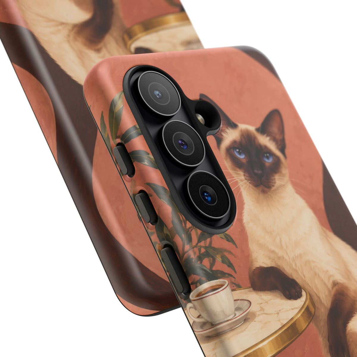 Espresso Cat Club Samsung Galaxy Tough Case | siamese cat