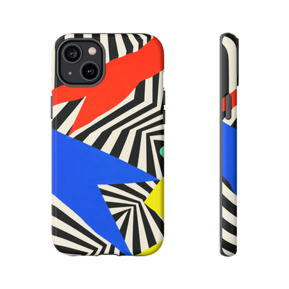 Broken Signal iPhone Tough Case | Optical Stripe Art