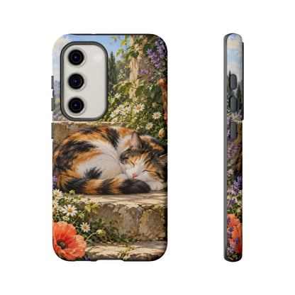 Garden Nap Samsung Galaxy Tough Case | calico cat