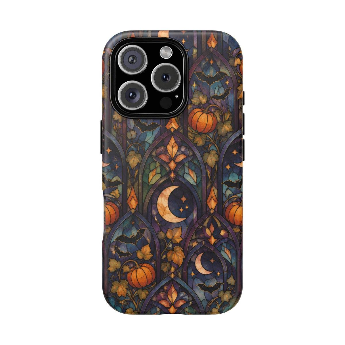 Amber Moon Window iPhone Tough Case | celestial halloween