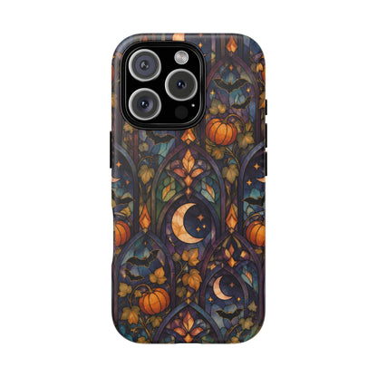 Amber Moon Window iPhone Tough Case | celestial halloween