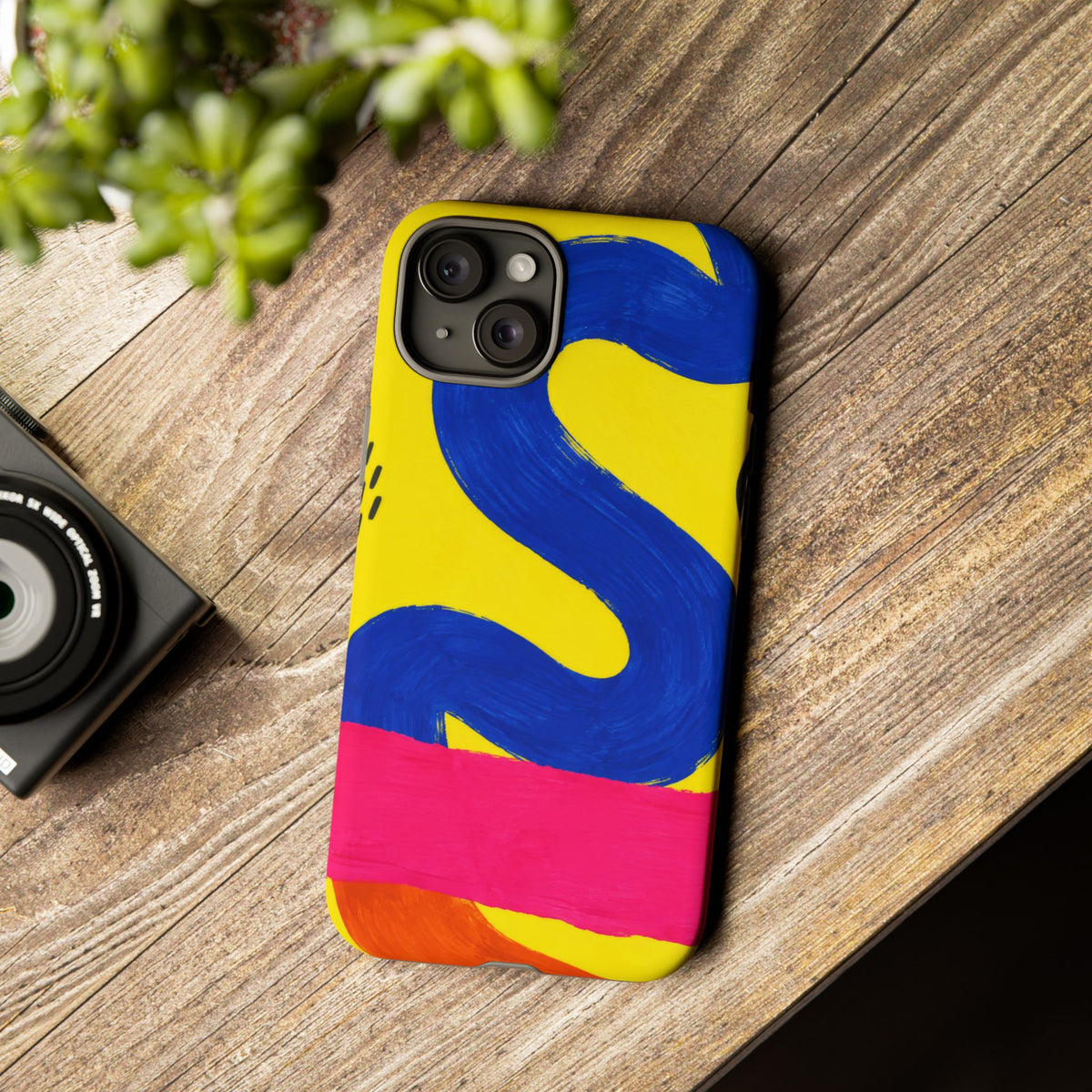 Offbeat iPhone Tough Case | Abstract Color Block Art