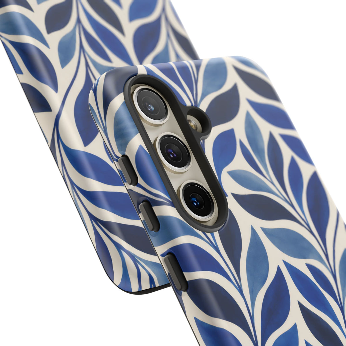 Cobalt Current Samsung Galaxy Tough Case | Cobalt Blue Leaf Pattern