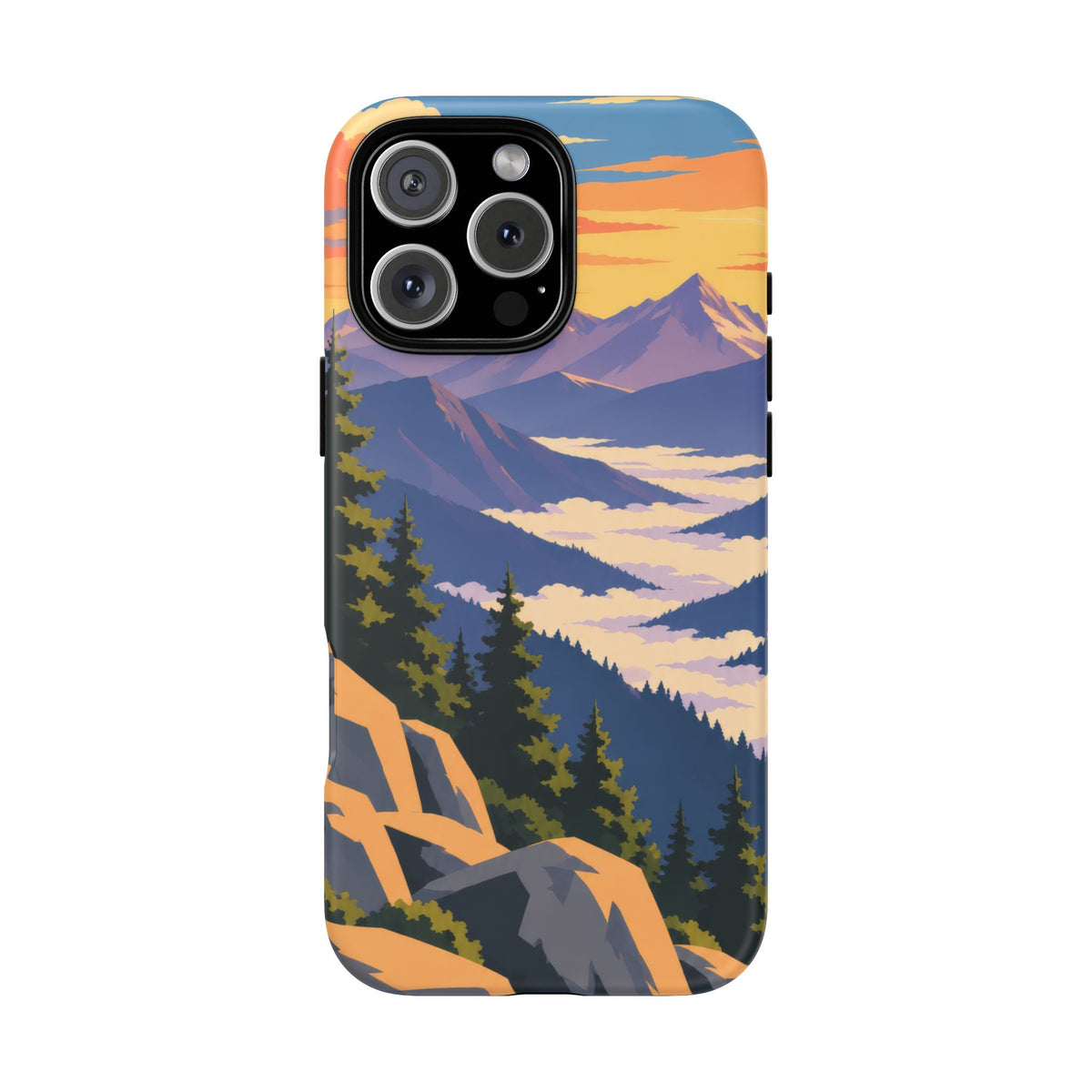 Misty Mountains — Amethyst Pass iPhone Tough Case