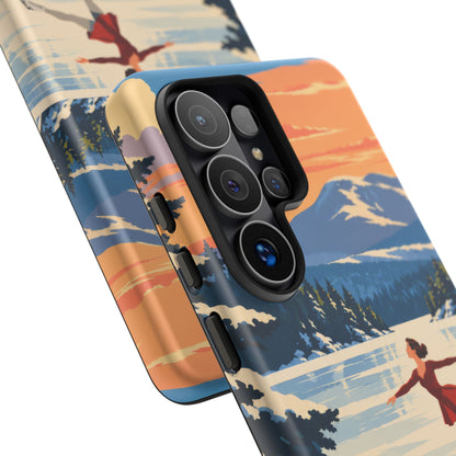 Lake Placid Skater — Winter Glide Samsung Galaxy Tough Case