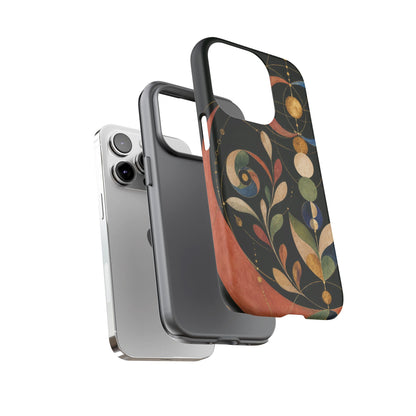Orbital Garden iPhone Tough Case | Celestial Botanical Geometry