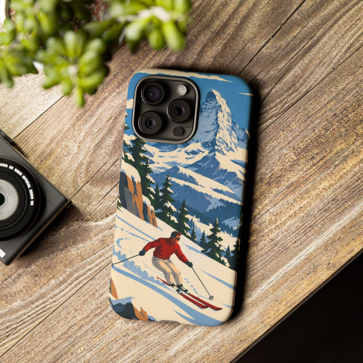 Swiss Skiing — Downhill Arc iPhone Tough Case